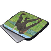 Schimpanse Laptopschutzhülle (Vorne Knopf)