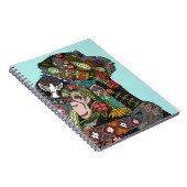 Schimpanse-Liebehimmel Notizblock (Rechte Seite)