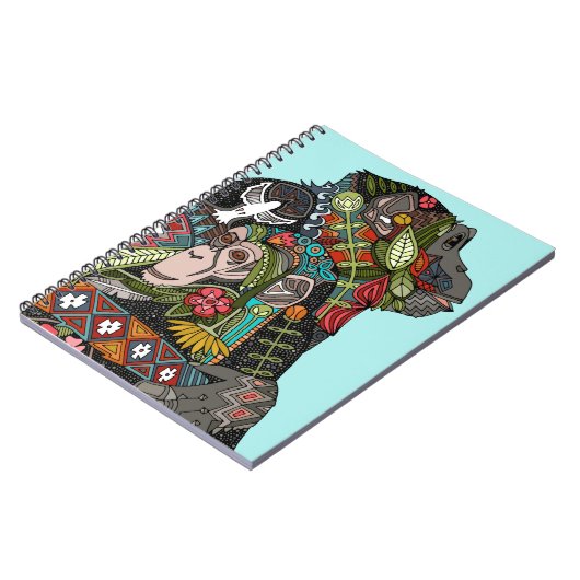 Schimpanse-Liebehimmel Notizblock (Linke Seite)