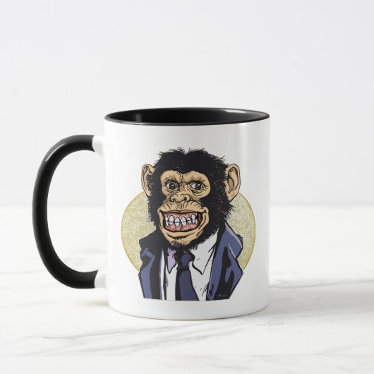 Schimpanse mit Anzug durch Mudge Studios Tasse (Links)