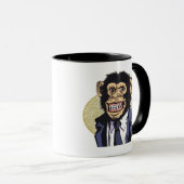 Schimpanse mit Anzug durch Mudge Studios Tasse (VorderseiteRechts)