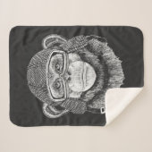 Schimpanse-Motorrad-Reiter Sherpadecke (Vorderseite (Horizontal))