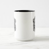 Schimpanse-Motorrad-Reiter Tasse (Zentrum)