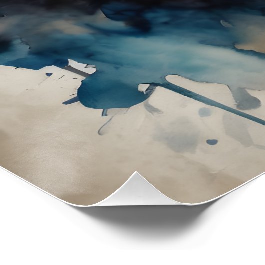 Schimpanse no 4 Glossy Poster (Ecke)