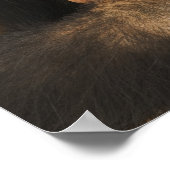 Schimpanse (Pantroglodytes). Junge Spielerin 2 Poster (Ecke)