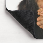 Schimpanse (Pantroglodytes). Young spielerisch Mousepad (Ecke)