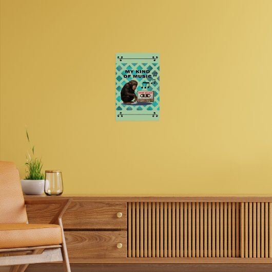 Schimpanse poster (Wohnzimmer 2)