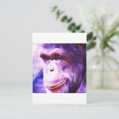Schimpanse Postkarte (Stehend Vorderseite)