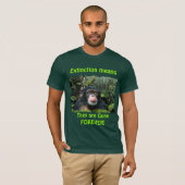 Schimpanse & Regenwald Art EXTINATION T - Shirt (Vorne ganz)