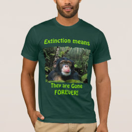 Schimpanse & Regenwald Art EXTINATION T - Shirt