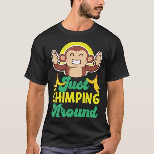 Schimpanse schimpft um Pullover Hoodie herum (Vorderseite)