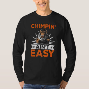 Schimpanse sein ist nicht leicht Schimpanse Affe M T-Shirt
