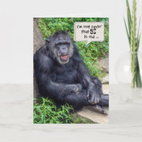 Schimpanse-Spaß - zum 50. Geburtstag
