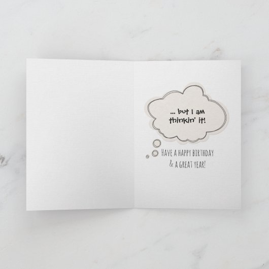 Schimpanse-Spaß zum 66. Geburtstag Karte (Innenseite)