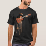 Schimpanse spielt akustische Gitarre. Funny Affe T-Shirt<br><div class="desc">Schimpanse spielt akustische Gitarre. Funny Affe</div>