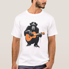Schimpanse spielt Gitarre T-Shirt