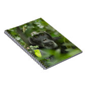 Schimpanse versteckt unter Vegetation Notizblock (Rechte Seite)