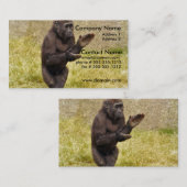 Schimpanse-Visitenkarte Visitenkarte (Vorne/Hinten)