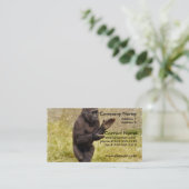 Schimpanse-Visitenkarte Visitenkarte (Stehend Vorderseite)