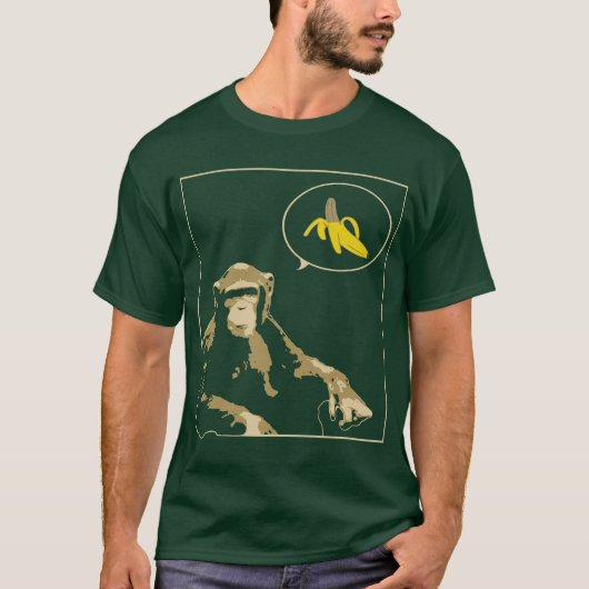 Schimpanse will Banane T-Shirt (Vorderseite)