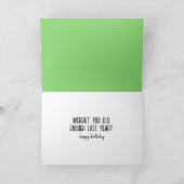 Schimpanse wird älter als der Geburtstag Karte (Innenseite)