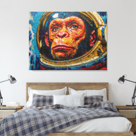 SCHIMPANSEN-ASTRONAUT KOMMT NACH HAUSE-4 LEINWANDDRUCK