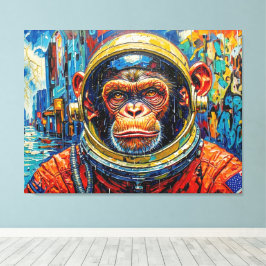 SCHIMPANSEN-ASTRONAUT KOMMT NACH HAUSE-8 LEINWANDDRUCK