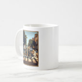 Schimpansen auf der Abbey Road Anfield, Liverpool, Kaffeetasse (Vorderseite Links)