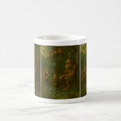 Schimpansen auf Mobiltelefonen Kaffeetasse (Mittel)