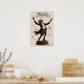 Schimpansen-Dirigent Poster (Küche)