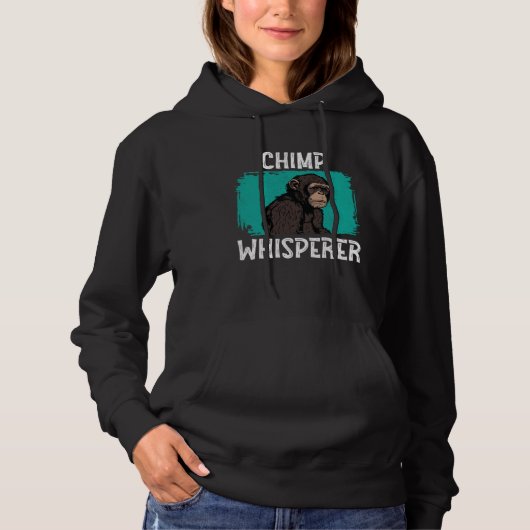 Schimpansen-Flüsterer Schimpanse Affe Wildnis Wal Hoodie (Vorderseite)