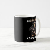 Schimpansen Hat jemand Chimpanze gesagt Kaffeetasse (VorderseiteRechts)