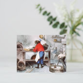 Schimpansen-Koch Postkarte (Stehend Vorderseite)