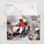 Schimpansen-Koch Postkarte (Vorne/Hinten)