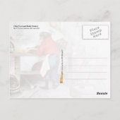 Schimpansen-Koch Postkarte (Rückseite)