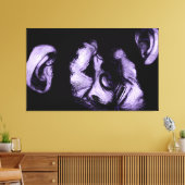 Schimpansen küssen leinwanddruck (Insitu (Wohnzimmer))