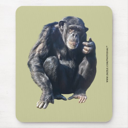 Schimpansen-Mauspad Mousepad (Vorne)