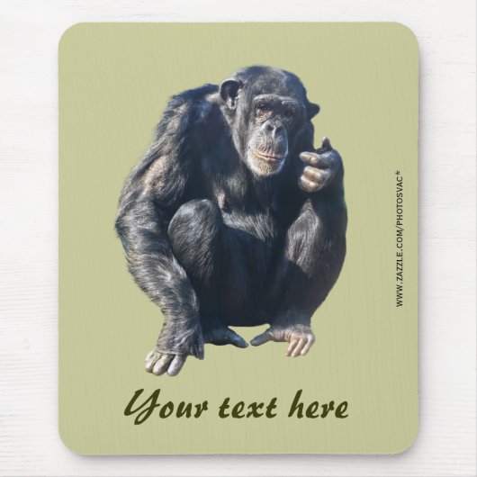 Schimpansen-Mauspad Mousepad (Vorne)