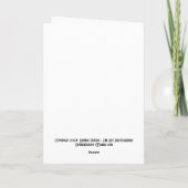 Schimpansen mit Weihnachtsfreude! 12x18-Blindkarte Dankeskarte (Rückseite)