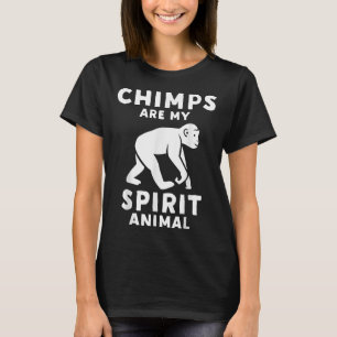 Schimpansen sind mein Geist Tierfreude Schimpanse T-Shirt
