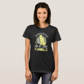 Schimpansen sind mein Geist, tierisches Schimpfaff T-Shirt (Vorne ganz)