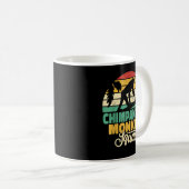 Schimpansenaffe Katzenaffäsche Vintage Männer Pri Kaffeetasse (VorderseiteRechts)
