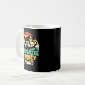 Schimpansenaffe Katzenaffäsche Vintage Männer Pri Kaffeetasse (Vorderseite Links)