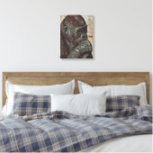 SCHIMPANSENKUNST LEINWANDDRUCK (Insitu (Schlafzimmer))