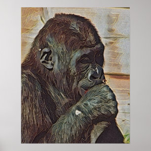 SCHIMPANSENKUNST POSTER