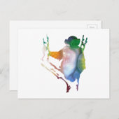 Schimpansenkunst Postkarte (Vorne/Hinten)