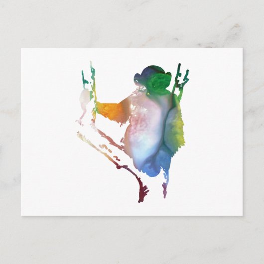 Schimpansenkunst Postkarte (Vorderseite)