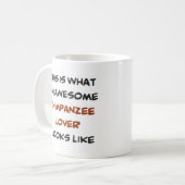 Schimpansenliebhaber, phantastisch kaffeetasse (Vorderseite Links)