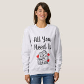 Schimpansenpaar - Alles, was Sie brauchen Sweatshirt (Vorne ganz)