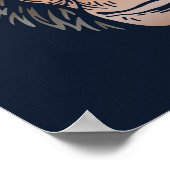 Schimpanze African Print | Schimpanze Tierwerbung Poster (Ecke)